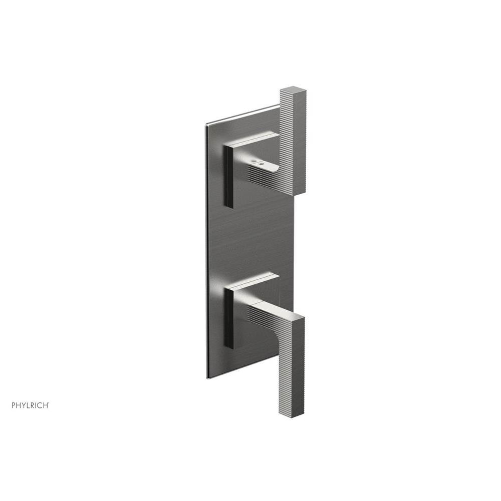 Phylrich - STRIA 1/2'' Thermostatic Valve with Volume Control or Diverter 4-126 - Satin chrome