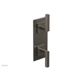 Phylrich - STRIA 1/2'' Thermostatic Valve with Volume Control or Diverter 4-126 - Pewter