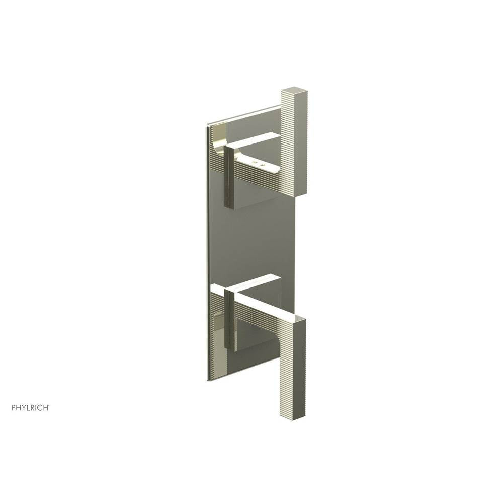 Phylrich - STRIA 1/2'' Thermostatic Valve with Volume Control or Diverter 4-126 - Burnished Nickel