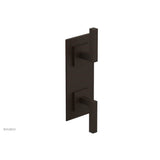 Phylrich - STRIA 1/2'' Thermostatic Valve with Volume Control or Diverter 4-126 - Antique Bronze