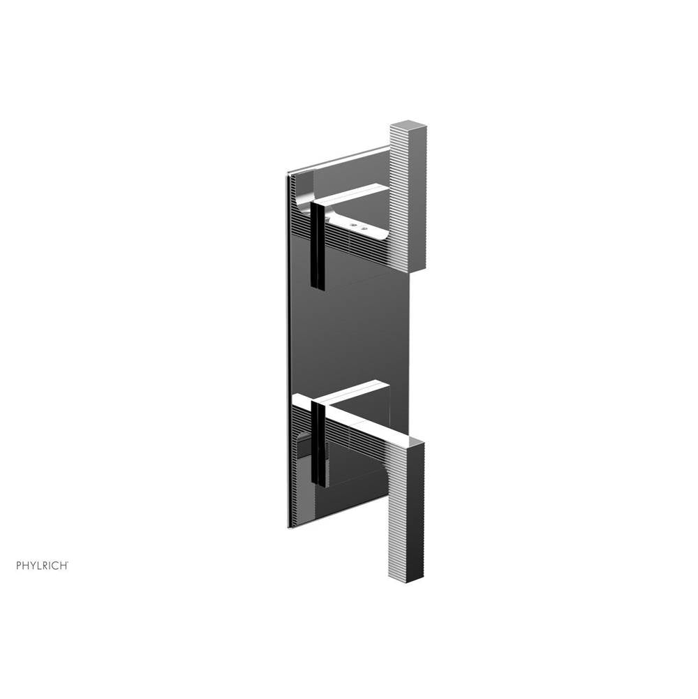 Phylrich - STRIA 1/2'' Thermostatic Valve with Volume Control or Diverter 4-126 - Polished Chrome