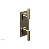 Phylrich - STRIA 1/2'' Thermostatic Valve with Volume Control or Diverter 4-126 - Satin Brass