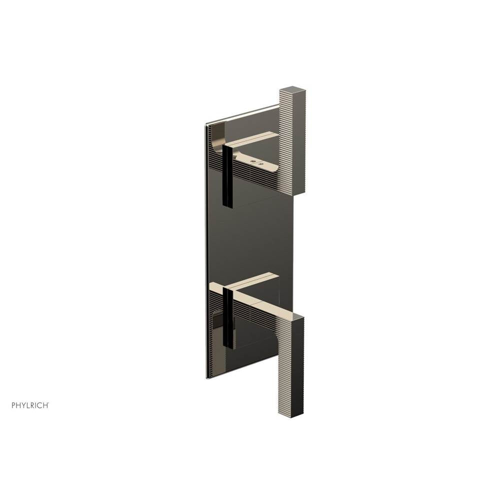 Phylrich - STRIA 1/2'' Thermostatic Valve with Volume Control or Diverter 4-126 - Polished Nickel