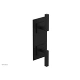 Phylrich - STRIA 1/2'' Thermostatic Valve with Volume Control or Diverter 4-126 - Matte Black