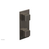 Phylrich - STRIA 1/2'' Thermostatic Valve with Volume Control or Diverter 4-127 - Pewter