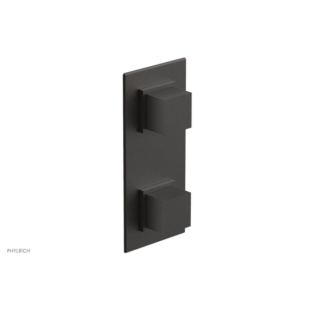 Phylrich - STRIA 1/2'' Thermostatic Valve with Volume Control or Diverter 4-127 - Oil Rubbed Bronze