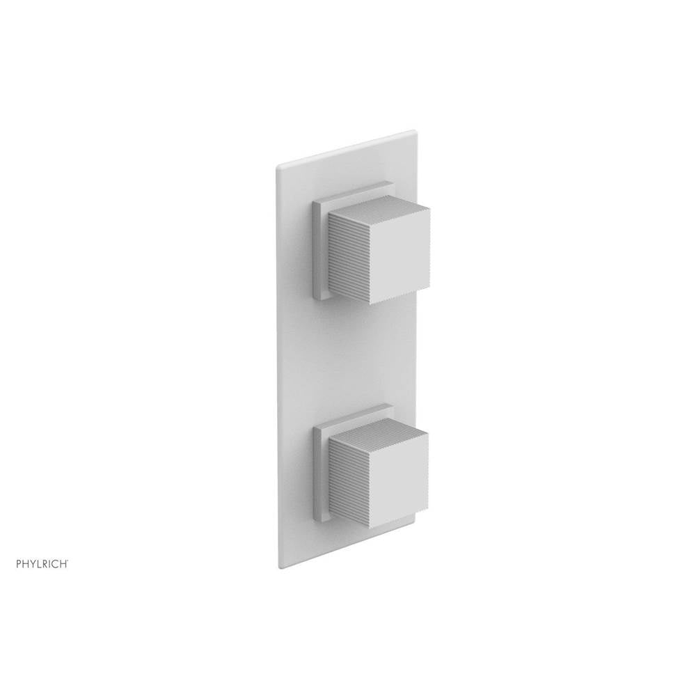 Phylrich - STRIA 1/2'' Thermostatic Valve with Volume Control or Diverter 4-127 - Satin White