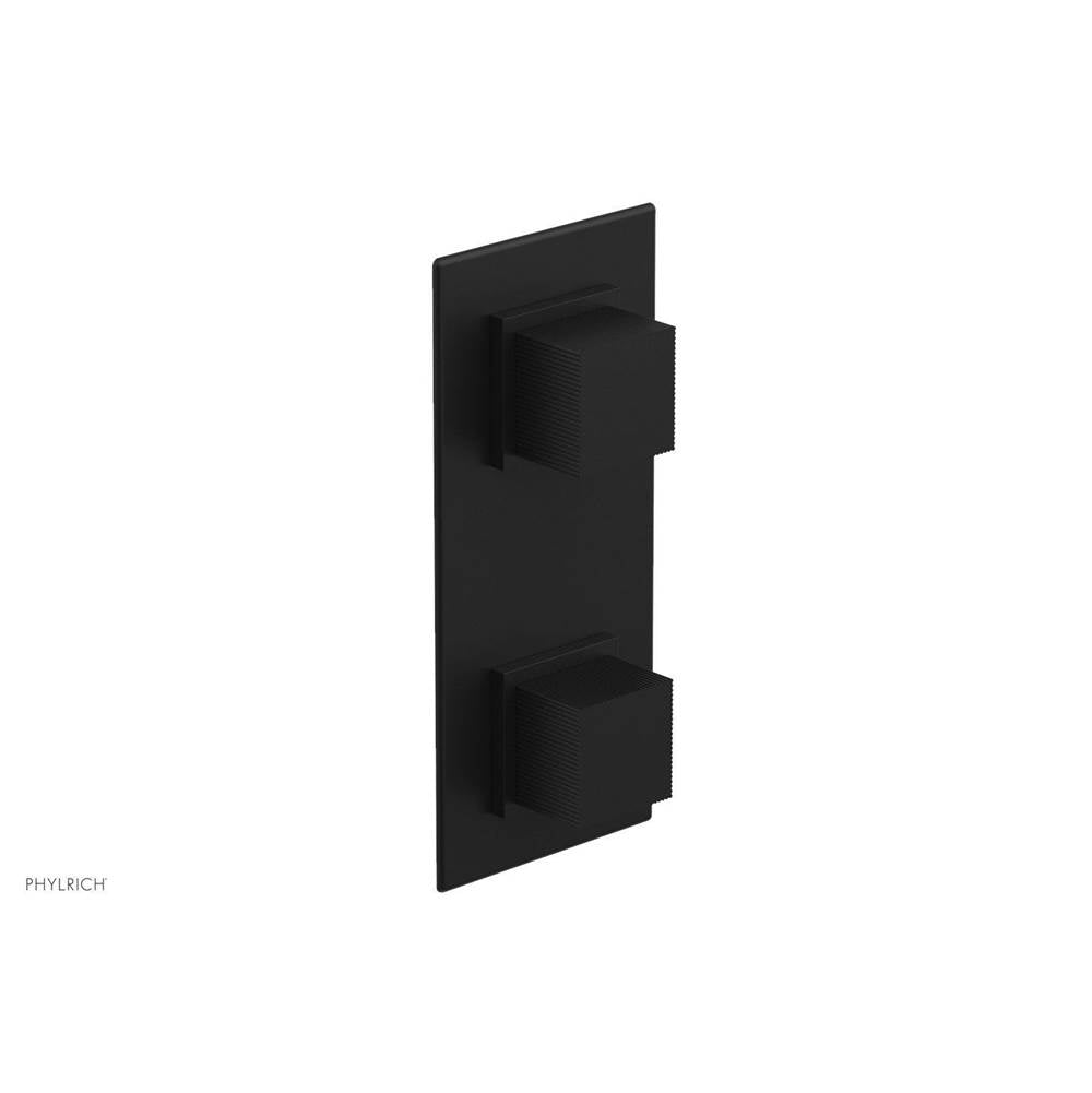 Phylrich - STRIA 1/2'' Thermostatic Valve with Volume Control or Diverter 4-127 - Matte Black
