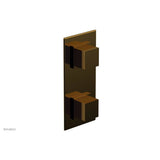 Phylrich - STRIA 1/2'' Thermostatic Valve with Volume Control or Diverter 4-127 - French Brass