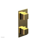 Phylrich - STRIA 1/2'' Thermostatic Valve with Volume Control or Diverter 4-127 - Satin Gold