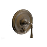Phylrich - BEADED Pressure Balance Shower Plate with Diverter and Handle Trim Set 4-129 - Old English Brass