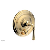 Phylrich - BEADED Pressure Balance Shower Plate with Diverter and Handle Trim Set 4-129 - Polished Nickel