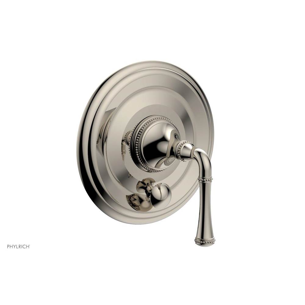 Phylrich - BEADED Pressure Balance Shower Plate with Diverter and Handle Trim Set 4-129 - Matte Black