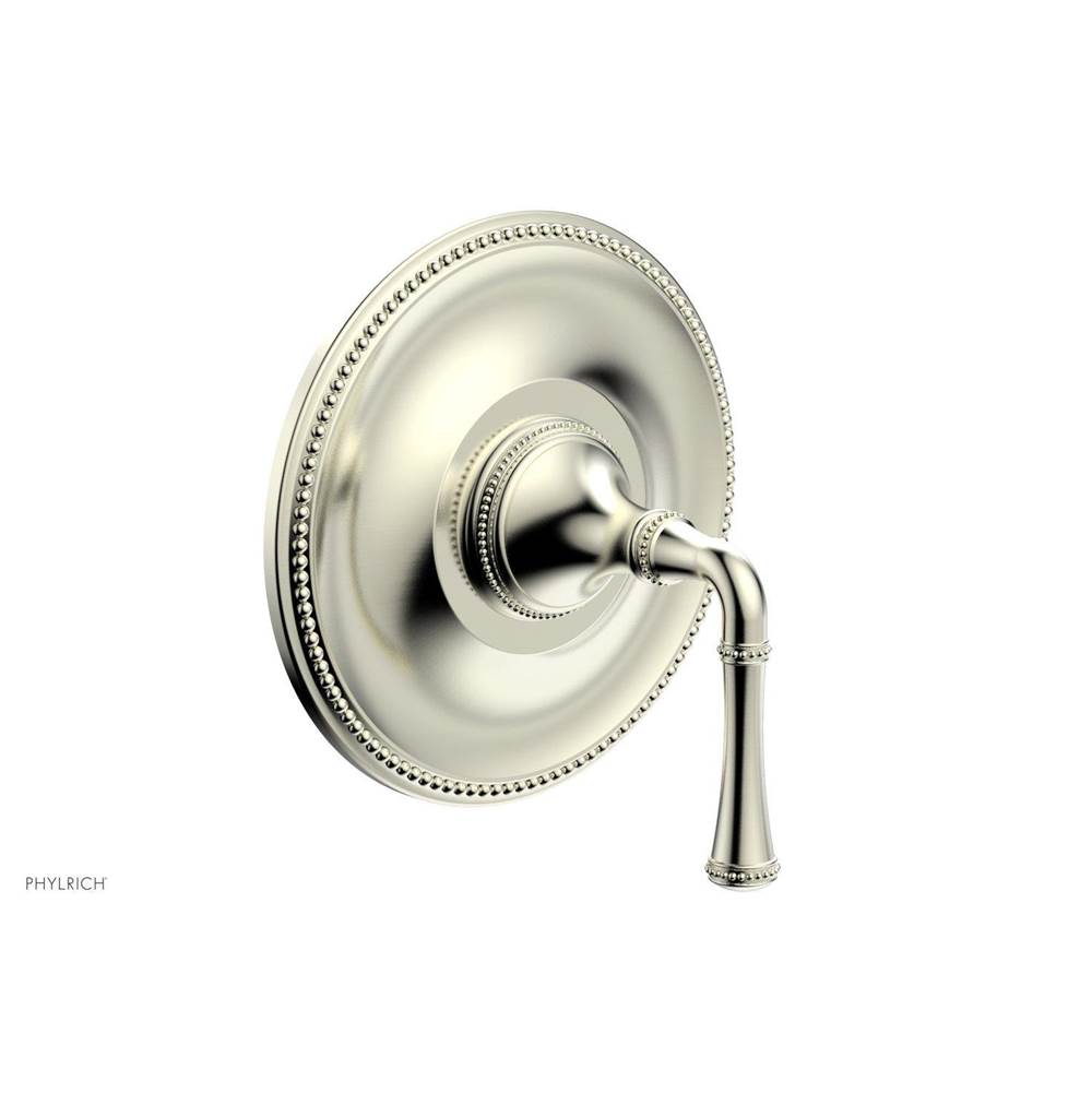 Phylrich - BEADED Pressure Balance Shower Plate & Handle Trim 4-130 - Polished Brass