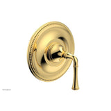 Phylrich - BEADED Pressure Balance Shower Plate & Handle Trim 4-130 - Polished Gold