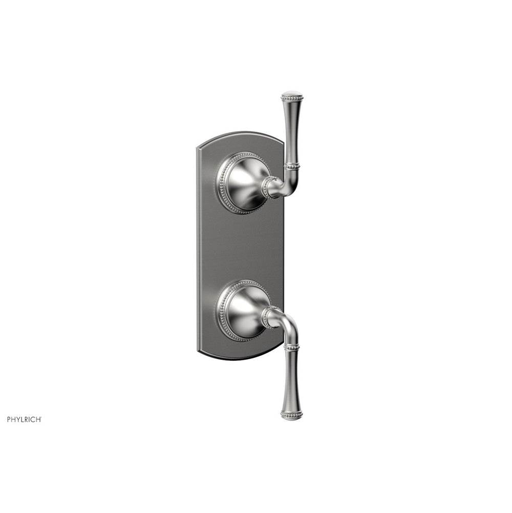 Phylrich - BEADED 1/2'' Mini Thermostatic Valve with Volume Control or Diverter 4-131 - Pewter