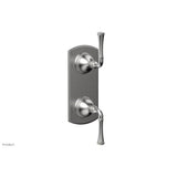 Phylrich - BEADED 1/2'' Mini Thermostatic Valve with Volume Control or Diverter 4-131 - Pewter