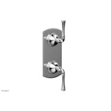 Phylrich - BEADED 1/2'' Mini Thermostatic Valve with Volume Control or Diverter 4-131 - Satin Brass
