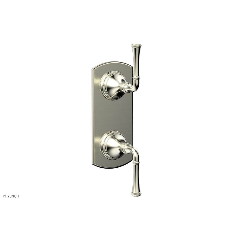 Phylrich - BEADED 1/2'' Mini Thermostatic Valve with Volume Control or Diverter 4-131 - Polished Brass