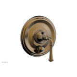 Phylrich - COINED Pressure Balance Shower Plate with Diverter and Handle Trim Set 4-134 - Antique Brass