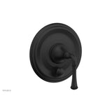 Phylrich - COINED Pressure Balance Shower Plate with Diverter and Handle Trim Set 4-134 - Matte Black