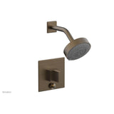 Phylrich - STRIA Pressure Balance Shower and Diverter Set (Less Spout) 4-146 - Old English Brass