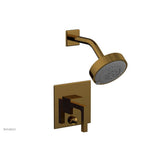 Phylrich - STRIA Pressure Balance Shower and Diverter Set (Less Spout) 4-147 - French Brass