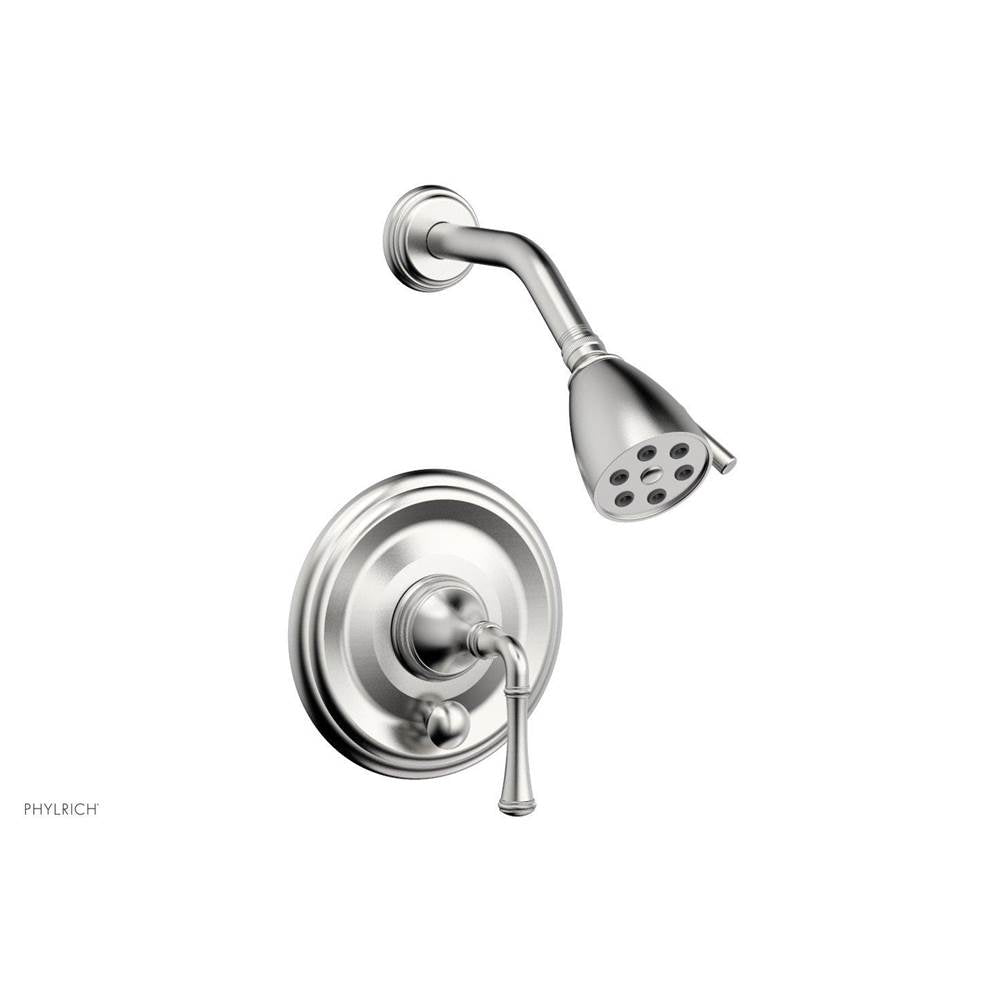 Phylrich - COINED Pressure Balance Shower and Diverter Set (Less Spout), Lever Handle 4-150 - Pewter