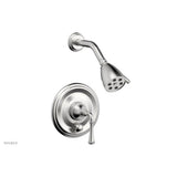 Phylrich - COINED Pressure Balance Shower and Diverter Set (Less Spout), Lever Handle 4-150 - Pewter