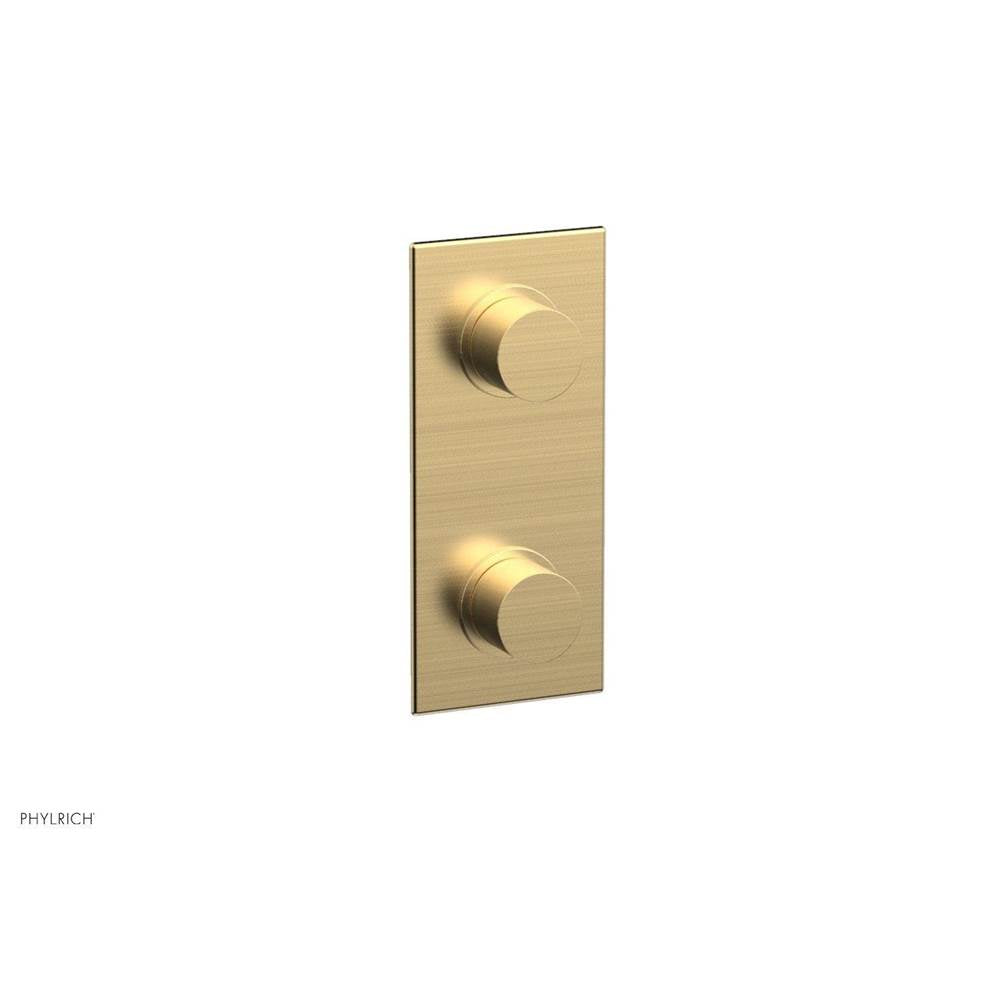 Phylrich - 1/2'' Mini Therm W Vol/Div - Satin Brass
