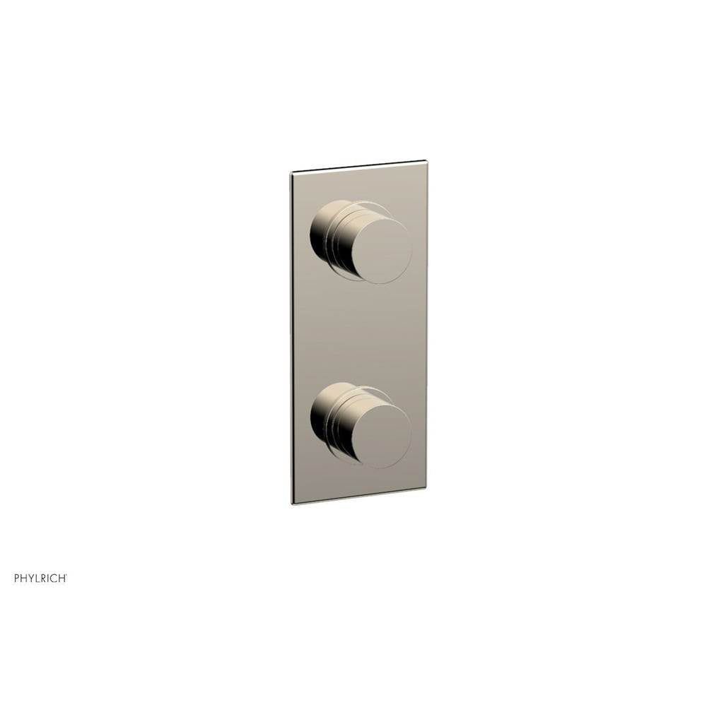 Phylrich - 1/2'' Mini Therm W Vol/Div - Polished Nickel