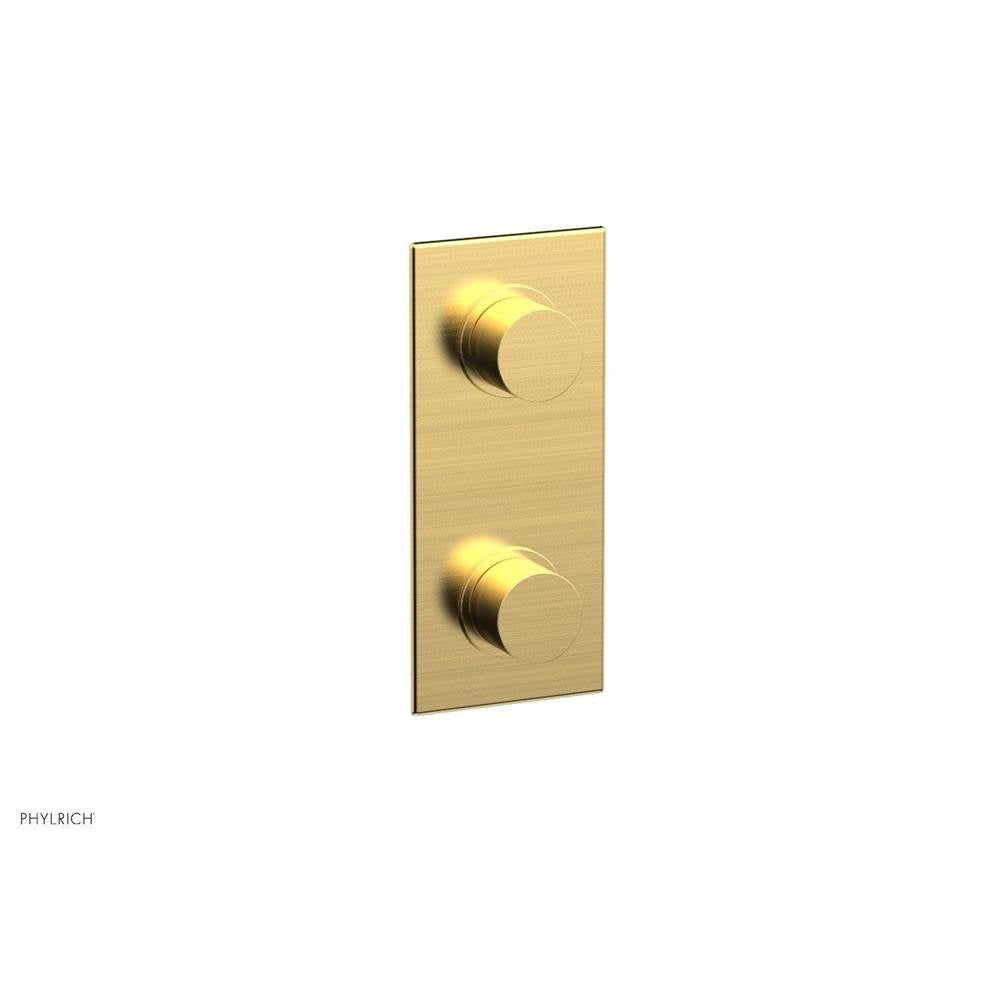 Phylrich - 1/2'' Mini Therm W Vol/Div - Satin Gold