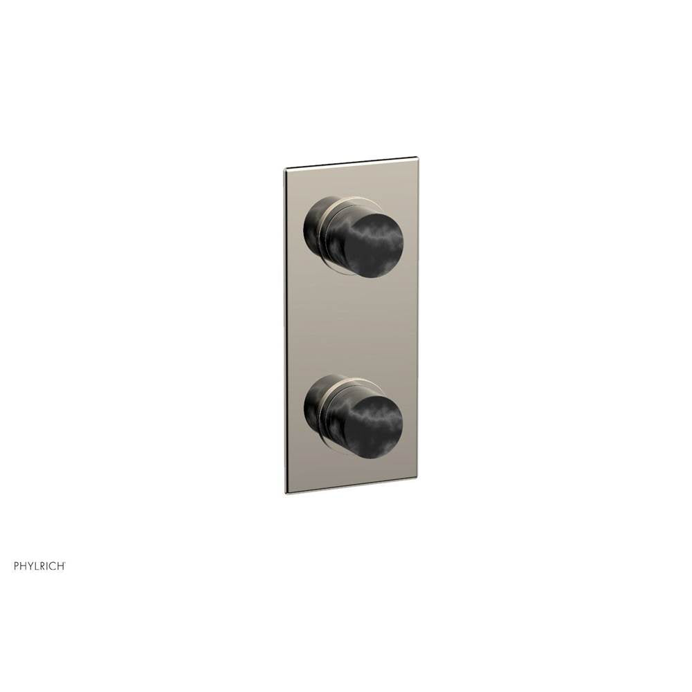 Phylrich - 1/2'' Mini Therm W Vol/Div - Polished Nickel