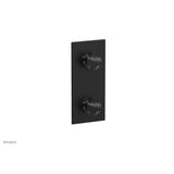 Phylrich - 1/2'' Mini Therm W Vol/Div - Matte Black
