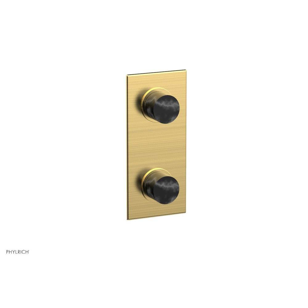Phylrich - 1/2'' Mini Therm W Vol/Div - Satin Gold