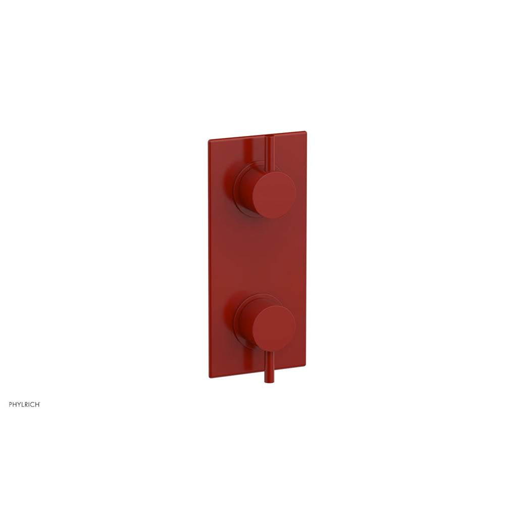 Phylrich - 1/2'' Mini Therm W Vol/Div - Red
