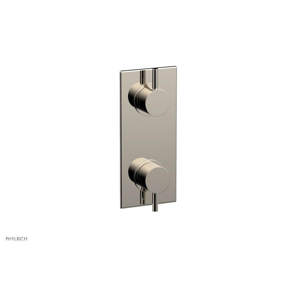 Phylrich - 1/2'' Mini Therm W Vol/Div - Polished Nickel