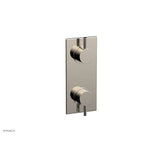 Phylrich - 1/2'' Mini Therm W Vol/Div - Polished Nickel