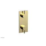 Phylrich - 1/2'' Mini Therm W Vol/Div - Polished Brass
