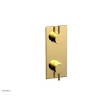 Phylrich - 1/2'' Mini Therm W Vol/Div - Polished Gold