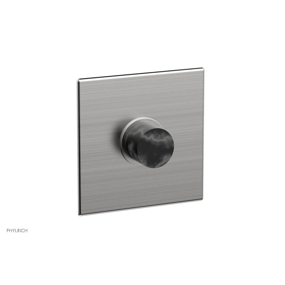 Phylrich - Shower Plate Trim, Marble Hdl - Satin chrome