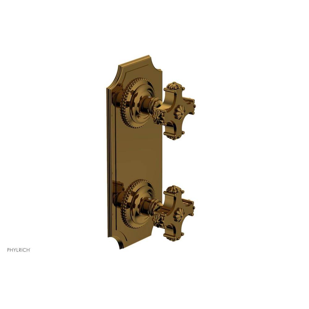 Phylrich - MARVELLE 1/2'' Mini Thermostatic Valve with Volume Control or Diverter 4-293 - Polished Gold