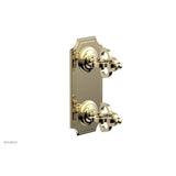 Phylrich - COURONNE 1/2'' Mini Thermostatic Valve with Volume Control or Diverter 4-305 - Polished Brass Uncoated