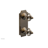 Phylrich - COURONNE 1/2'' Mini Thermostatic Valve with Volume Control or Diverter 4-305 - Antique Brass