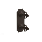 Phylrich - COURONNE 1/2'' Mini Thermostatic Valve with Volume Control or Diverter 4-305 - Antique Bronze