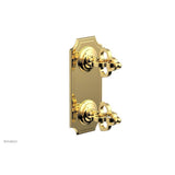 Phylrich - COURONNE 1/2'' Mini Thermostatic Valve with Volume Control or Diverter 4-305 - Satin Gold