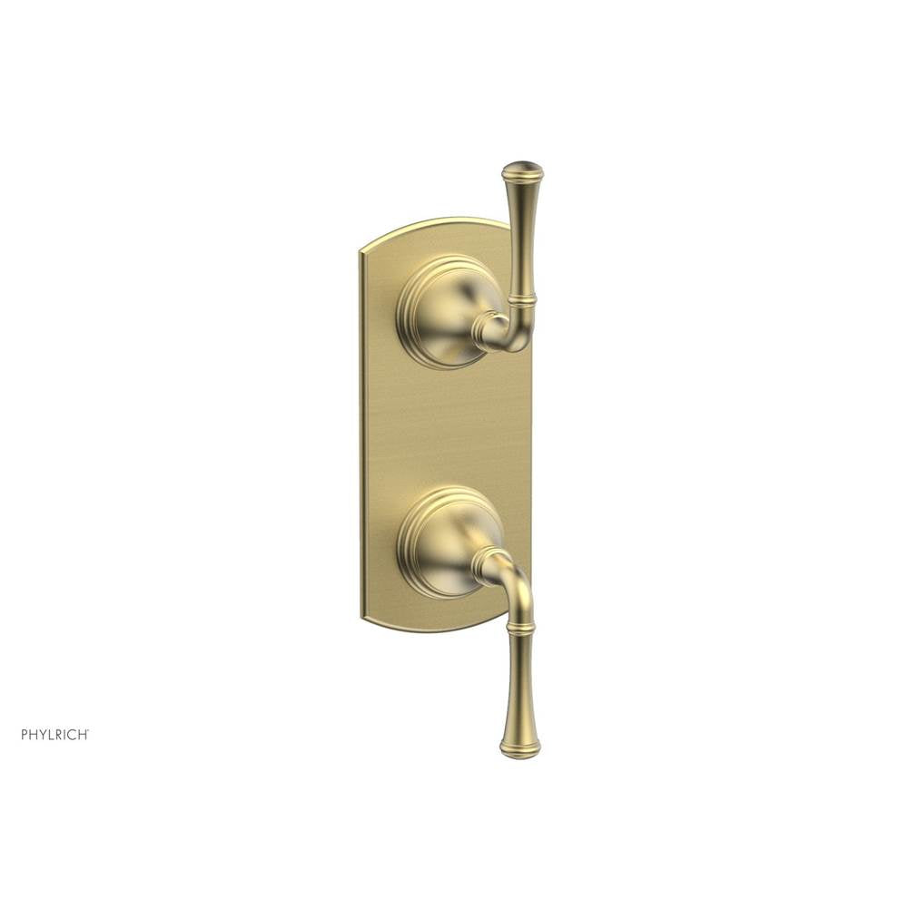 Phylrich - 3RING 1/2'' Mini Thermostatic Valve with Volume Control Diverter 4-313 - Satin chrome