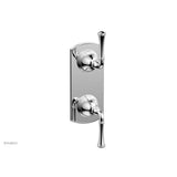 Phylrich - 3RING 1/2'' Mini Thermostatic Valve with Volume Control Diverter 4-313 - Polished Nickel