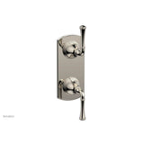 Phylrich - 3RING 1/2'' Mini Thermostatic Valve with Volume Control Diverter 4-313 - Matte Black