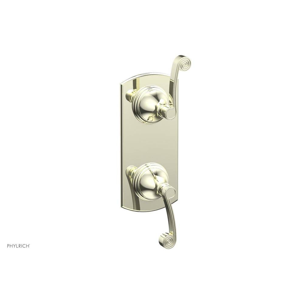 Phylrich - 1/2'' Mini Therm W Vol/Div - Burnished Nickel